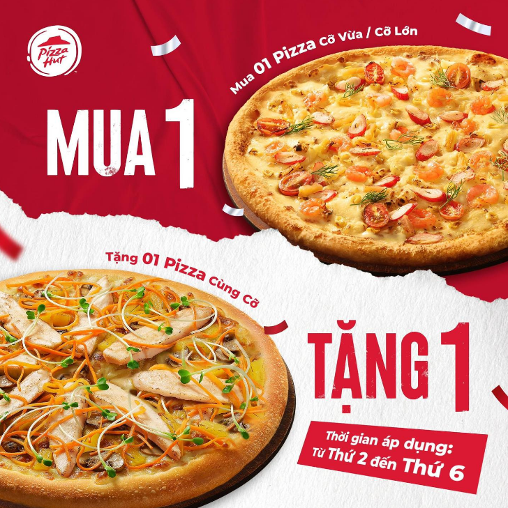 Chương trình khuyên mãi Pizza Hut Bình Dương